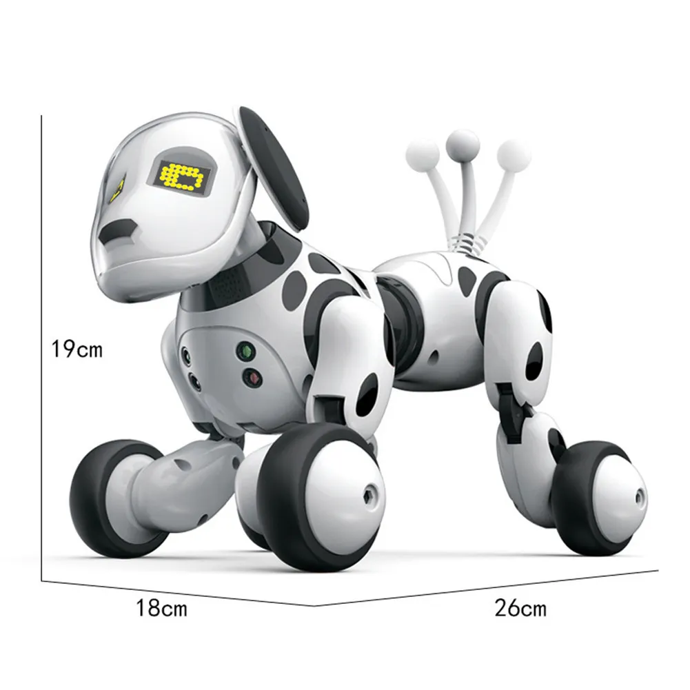 Intelligente RC Robot Giocattolo cani Animali domestici elettronici Cane Bambini Giocattolo educativo Simpatici animali RC Robot regalo intelligente bambini LJ201105