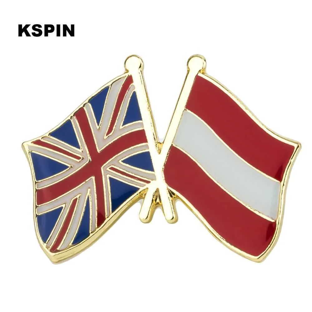 Royaume-uni Friendshipp drapeau épinglette drapeau badge broche broches insignes 10 pièces par 