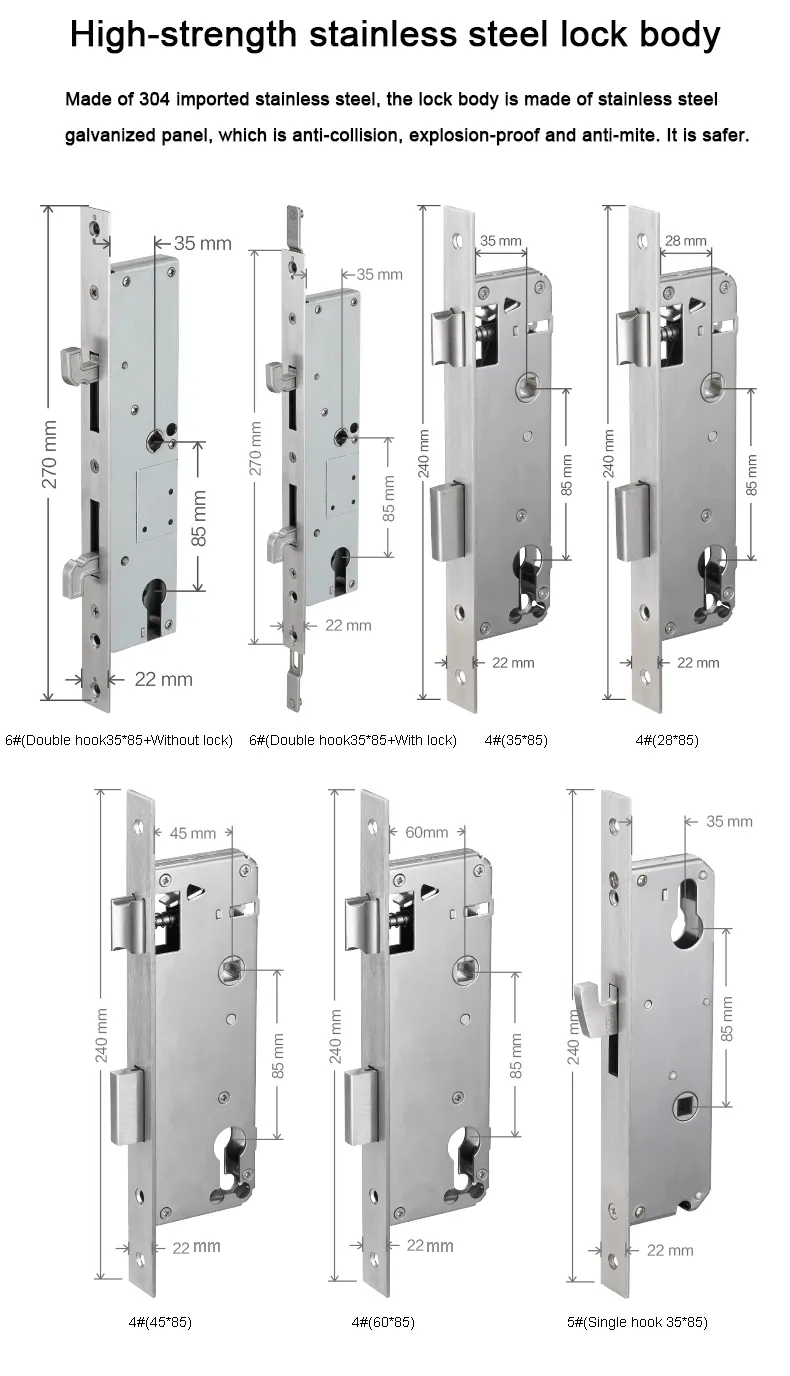 Europeiska vattentäta biometriska fingeravtrycksdörrlås Electronic Smart Lock RFID -kortkod för aluminiumglasdörr Y200407