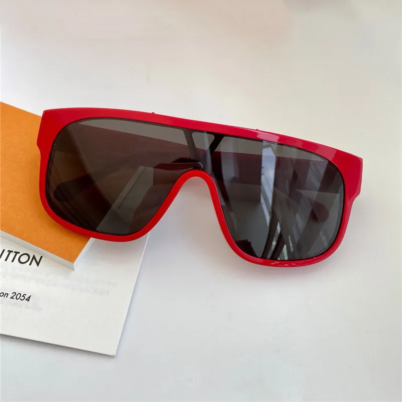 1258 neue Mode-Sonnenbrille mit UV-Schutz für Männer und Frauen Vintage Square Rahmen einteiliges Objektiv beliebte Top-Qualität kommt mit 299f