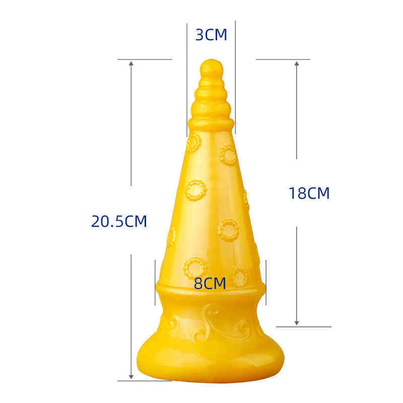 NXY Dildos Anal Toys New Falongta Backyard Plug Masturbation Device for Men and Women Soft Chrysanthemum Expansion Toy Fun Adult Products 0225