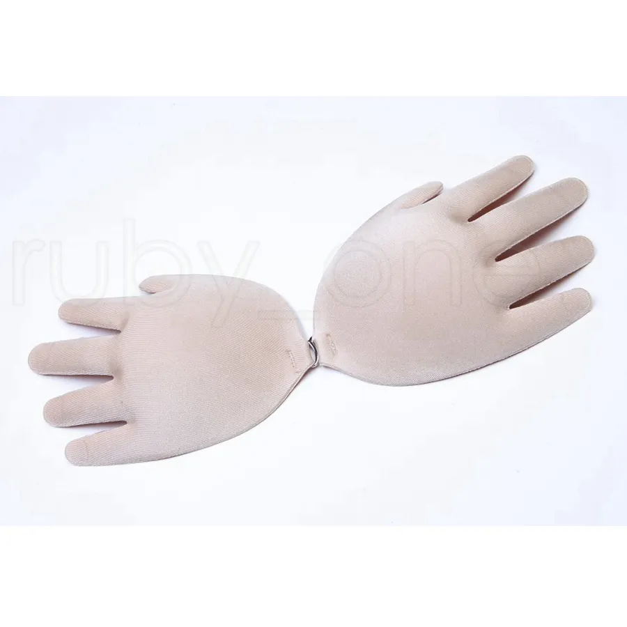 Femmes Fly Wings Shape Silicone Invisible Push Up Auto-adhésif Fermeture avant Fermeture Poitrine Sourceuse Soutien-bras / Set