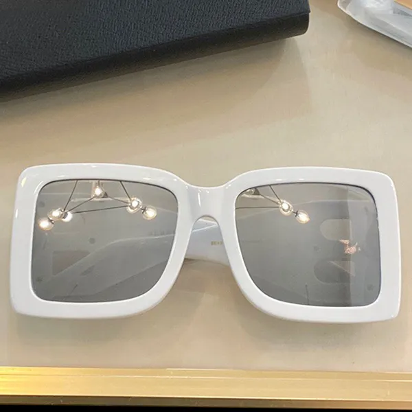 Nieuwe 4312 metalen letter B zonnebril eenvoudig vierkant groot frame retro bril mode-stijl vierkant frame UV 400 lens topkwaliteit komt 2854