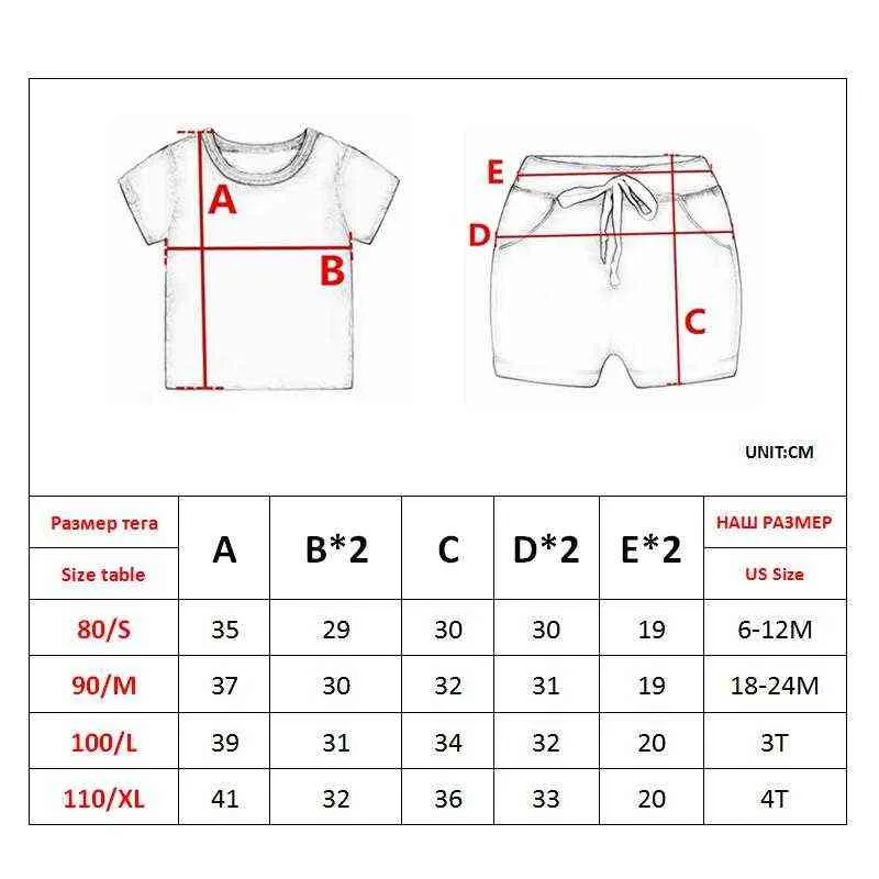 Vêtements de garçon d'été Ensemble dessin animé dinosaure imprimé chemise à manches courtes + pantalons courts pour 1 2 3 4 ans Kid bébé bambin garçon vêtements G220310