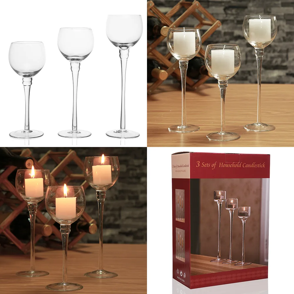 Set Candle Holders Dekoracje ślubne Producent świecznika świecznika dla herbaty światło barowe dekoracja imprezy T200108203A