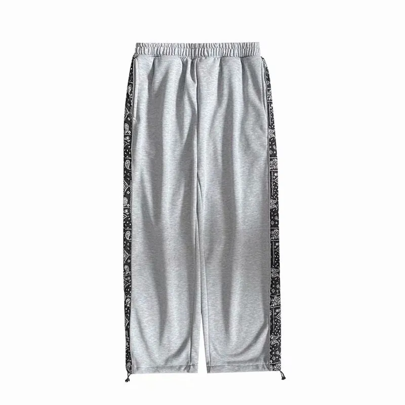 Reflective Men's Sweatpants Paisley Jogger Bandana Print Jogging Sports Pant Tracksuit Trousers Sportswear Patchwork Clothes 220222
