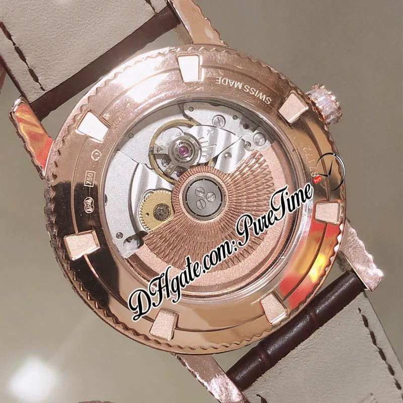DMF Tradycja NELLE 82760 000G Miyota 9015 Automatyczna męska zegarek Pełny utwardzony diament