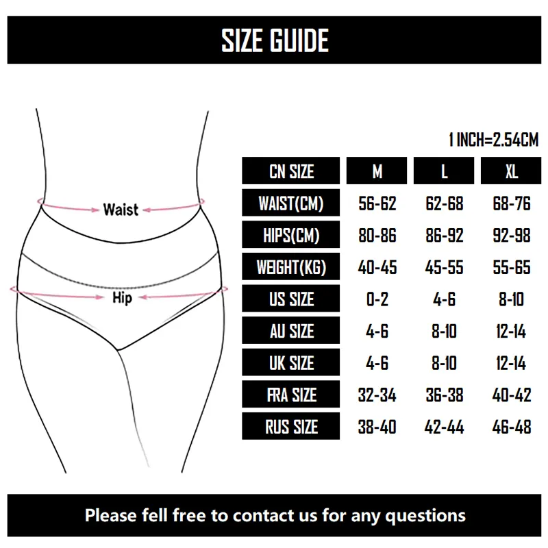 Mid-waist Pure Cotton Women Physiological Pants Wide Crotch Leak