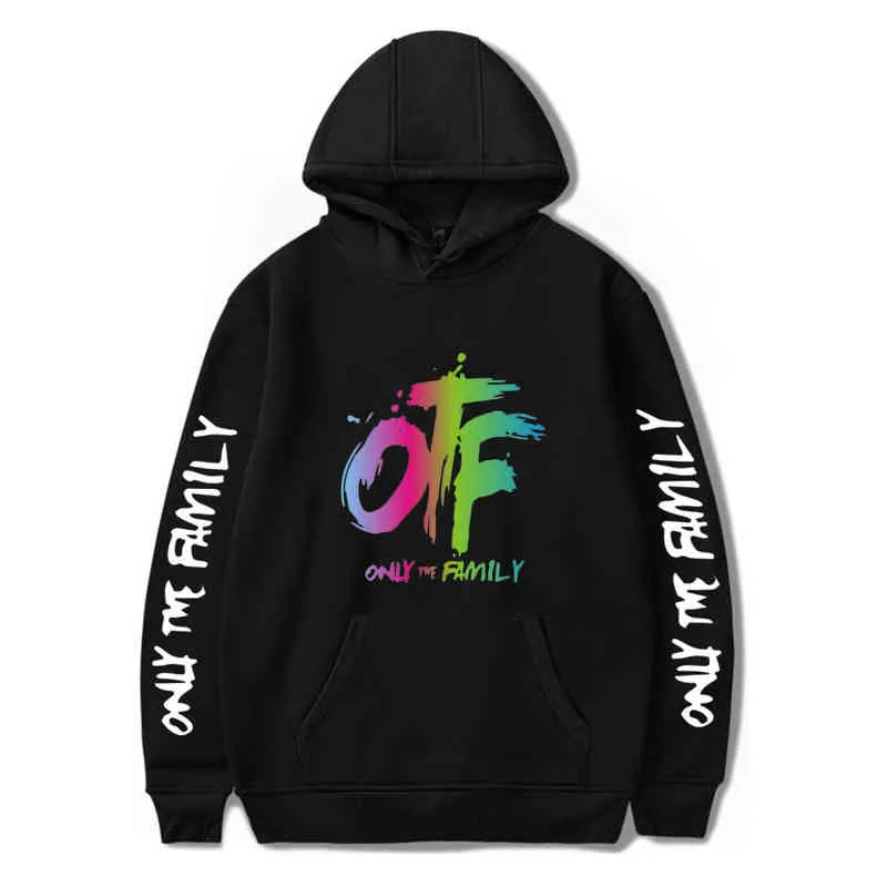 Apenas a família OTF Hoodies Lil Durk Imprimir Streetwear Homens Mulheres Oversized Moletons Hoodie Hip Hop Tracksuits Pullover Roupas