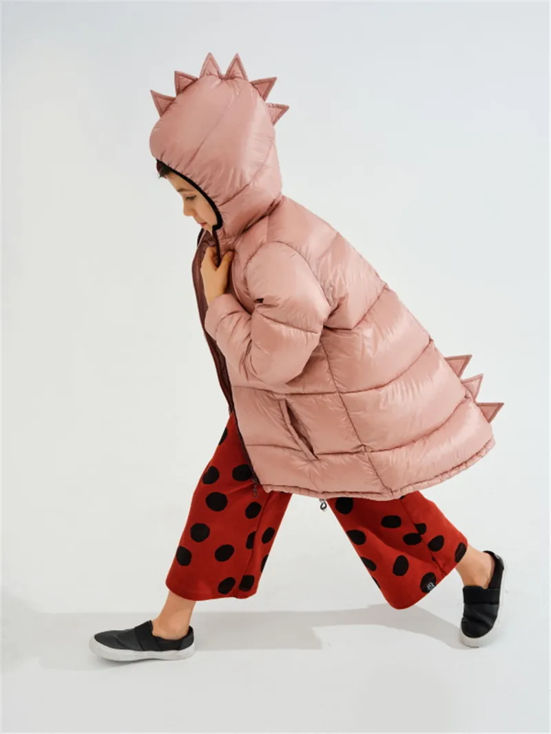 Kukukids Boys Winter Coat Kids Chosition Fashion Dinosaur down Jackets Girls Brand Design Stawen Snowsuit幼児の女の子Outwear LJ206251738