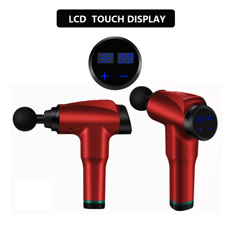 LCD Touch Display Gun Fascia FASCIA RELAGEM MUSCURO RELAGEM MASSAGER MASSAGER MASSAGOR DE MUSTURA MUSICO DEPRIATIVA MASSAGER 3476248