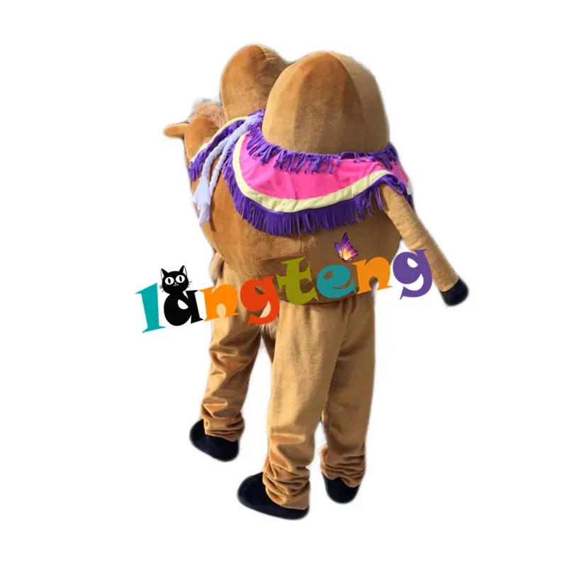 Mascot Costumes784 Costume della mascotte del cammello di alta qualità 2-Person-Wear Adult Cartoon Outfit Suit