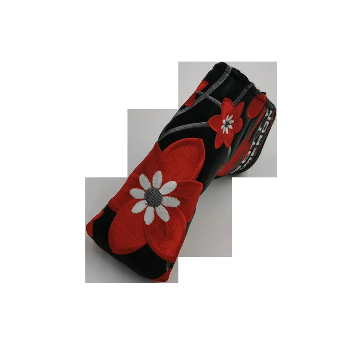 Golf putter headcover fågel broderi putters head cover pu skydd täcker 2010281320572