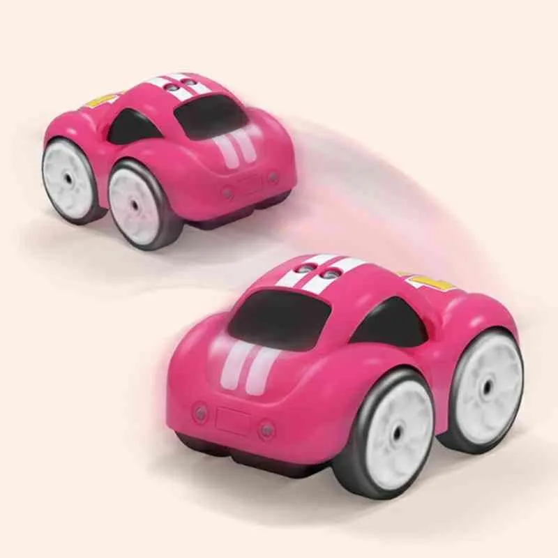 RC Intelligente Sensor Fernbedienung Cartoon Mini Auto Radio Kontrollierter Elektromodus Smart Music Light Spielzeug für Kinder 220210