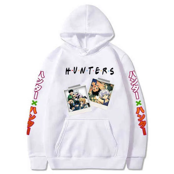 Janpanese Anime Hunter X Hunter Друзья TV Show Killua Hoodie Мужчины Женщины Унисейные Толстовки Толстовки Толстовка Hoodie H1227