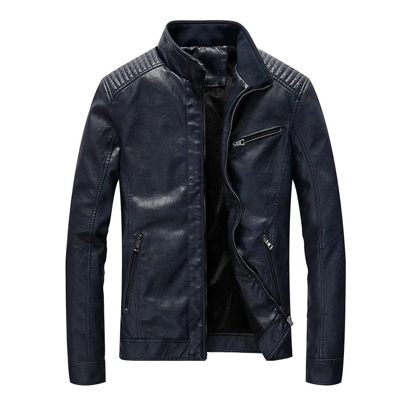 Bolubao Fashion Men's Pu Jackets Coats Motorcycle Leather Jukets Men Autumn Leather Clothing Sale Casual Brand Coats 201127