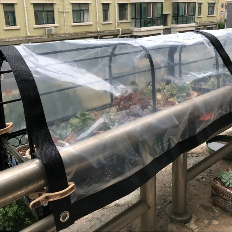 PE imperméable à la pluie bâche transparente tissu de pluie balcon jardin bonsaï plantes succulentes couverture abri température maintenir voile d'ombrage C0129202756