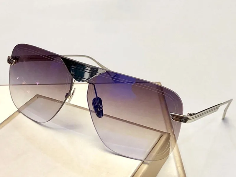 Les lunettes de soleil de mode aeronaute avec protection UV pour les hommes femmes vintage sans cadre de qualité supérieure populaire sont livrées avec un cas classique SUNG315I