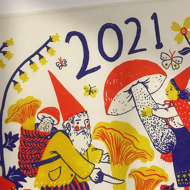 Cutelife Nordic календарь ткань гобелен Macrame спальня милое искусство стены в общежитии живущая комната украшения дома 220301
