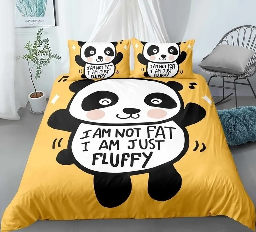 Panda 3D Comfort Covers Bedding Sets Quilt Duvet Cover Pillowcase Home Textiles Bedroom Bed Set 201210