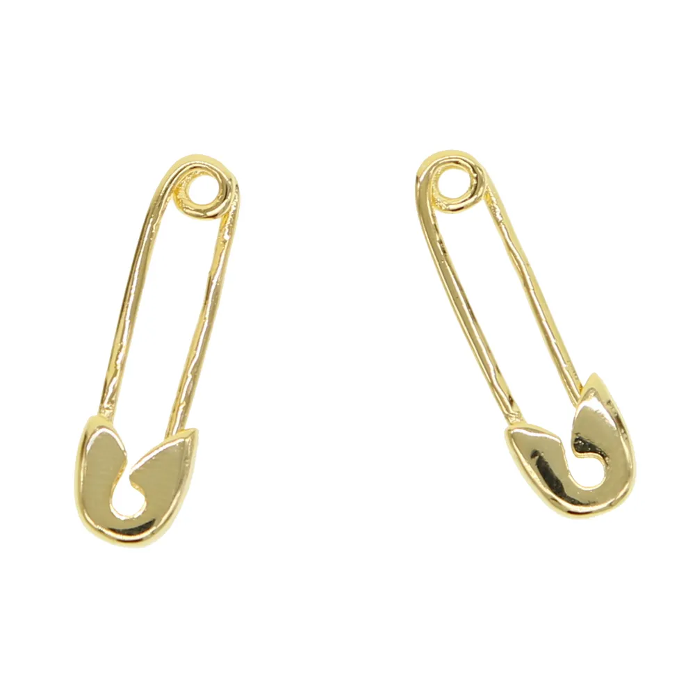 Arco-íris moda feminina brinco de argola mais recente novo design segurança pino forma orelha fio banhado a ouro na moda lindo feminino jóias265i