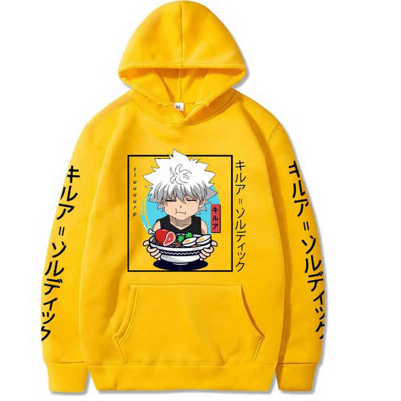 Janpanese Anime Hunter X Hunter Killua sweat à capuche hommes femmes sweats à capuche unisexe sweats à capuche H1227