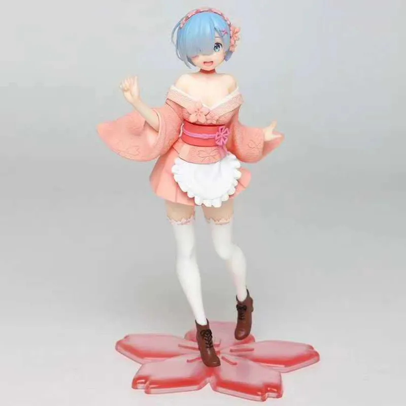 Rem Anime ReLife em um mundo diferente do zero EXQ Rem Maiô Ver PVC Action Figure Estatueta Modelo Brinquedos Presente Figura de ação 20121501715