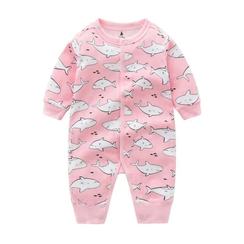 Baby Clothing Boy Girl Clothes Cartoon Long Sleeve Jumpsuit nyfödd unisex nyfödd pyjamas spädbarnsdräkt 2010282993891