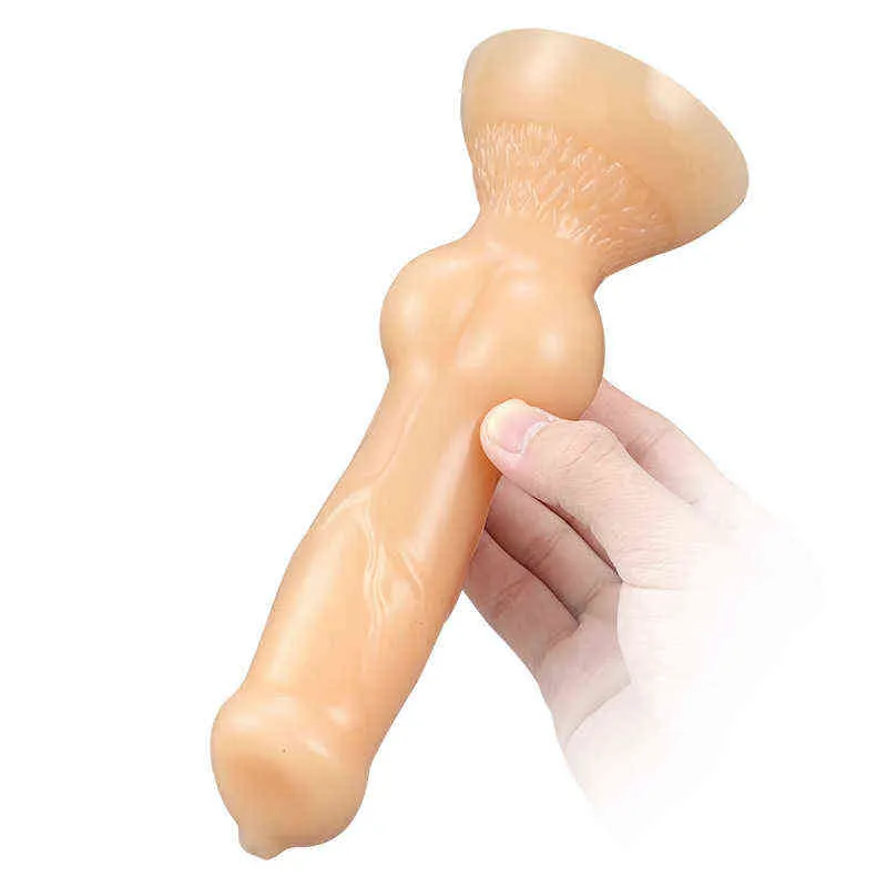 NXY Dildos Anal Toys Pvc Artificial Root Penis Plug Masturbation Device for Men and Women Soft False Fun Backyard Adult Products 0225