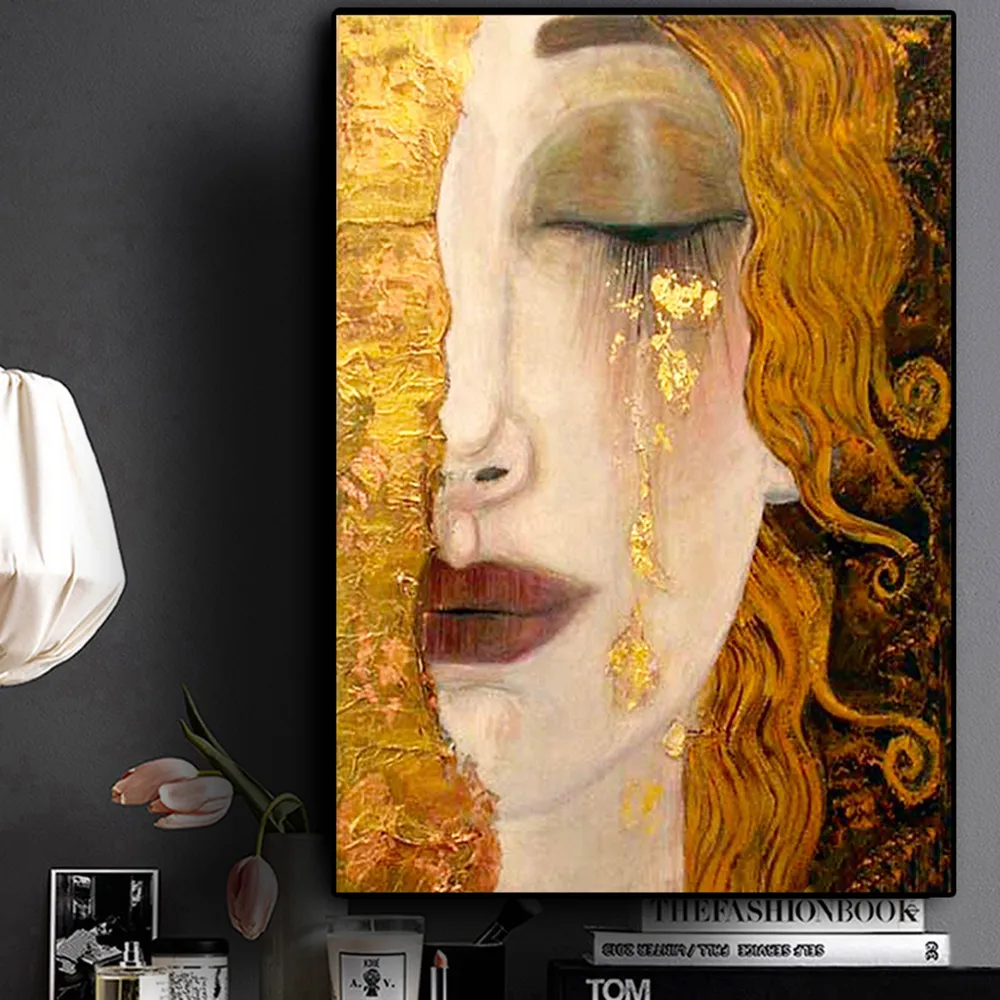 Artiste classique Gustav Klimt Terraille Abstrait 5D Diamond Portrait Portrait Mosaïque Murmans Poster Mural Poster Accueil Décoration 201112