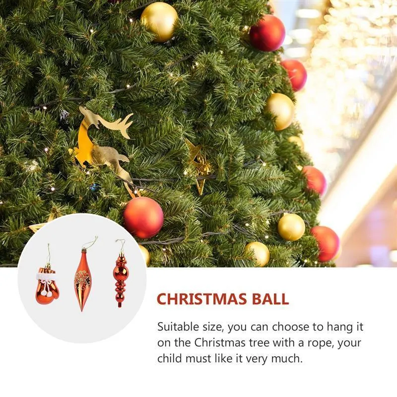 60 قطع عيد الميلاد مشرق ضوء الكرة شجرة عيد الميلاد الديكور الكرة رسمت الكرة 201127