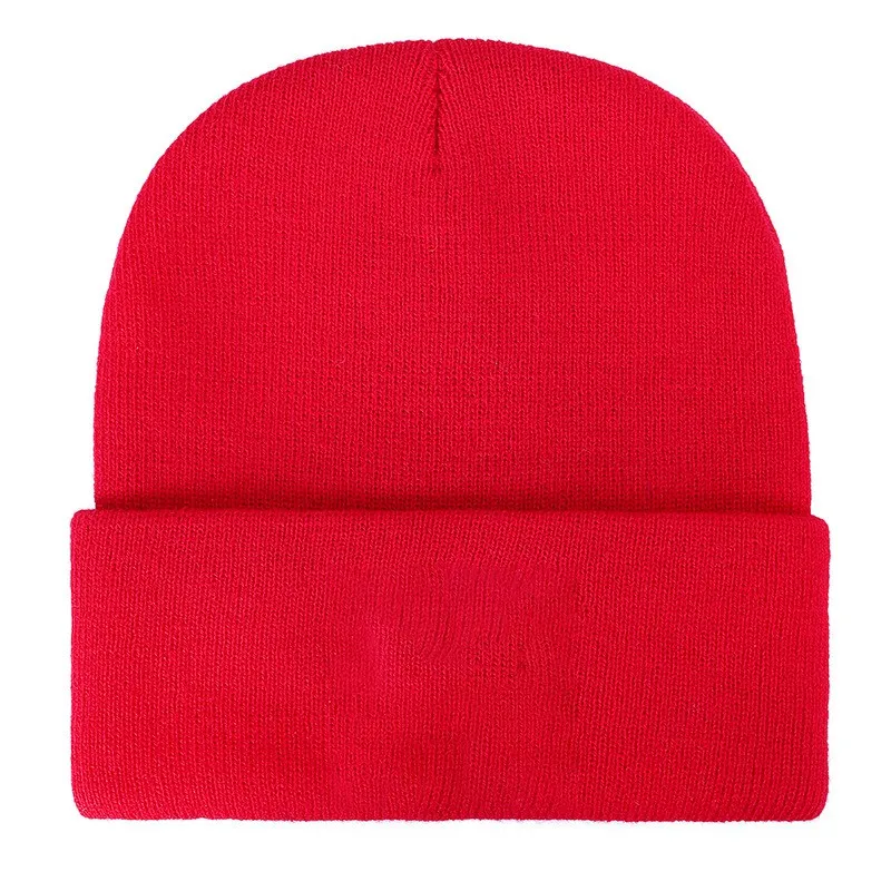 17 couleurs classique hommes femmes bonnet tricoté surdimensionné bonnets crâne chapeaux d'hiver amoureux casquette solide