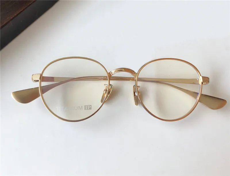 Nouveau design de mode lunettes optiques 8066 monture ronde en titane classique style simple et populaire qualité supérieure polyvalent transparent gl260k