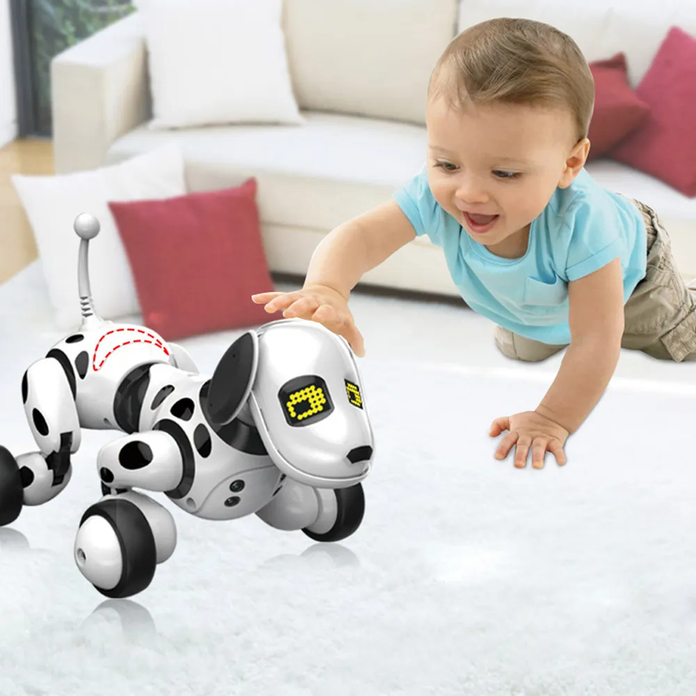 Intelligente RC Robot Giocattolo cani Animali domestici elettronici Cane Bambini Giocattolo educativo Simpatici animali RC Robot regalo intelligente bambini LJ201105