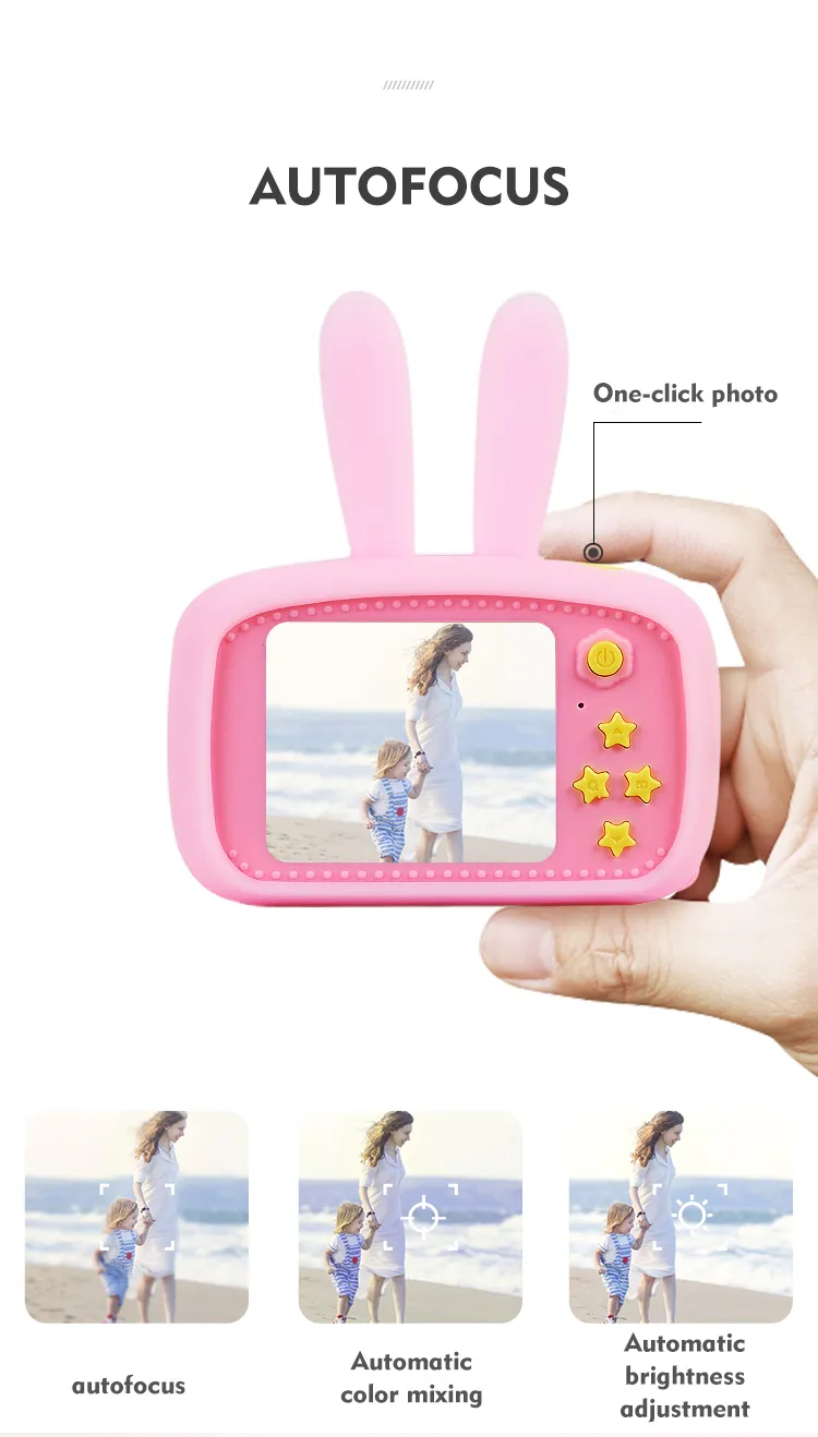 Appareil photo numérique pour enfants Baby Mini peut prendre des photos et des vidéos 20 mégapixels Photos imprimables haute définition de garçons et de filles LJ201105