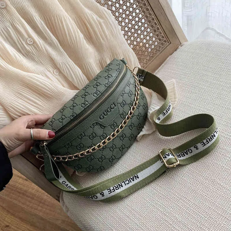 Womens Purses & Handbags Chest bag women's fashion new messenger personality wide shoulder belt leisure waist Purse P6D7250c