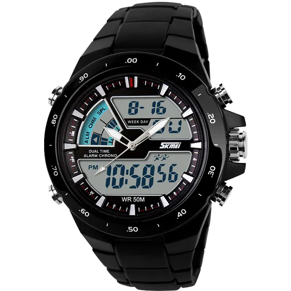 Skmei Men Sport Watches Military Casual Sports Men's Watch Quartz-Watch Waterproof Silicone Clock Male S Thock Relogio Mascul211t