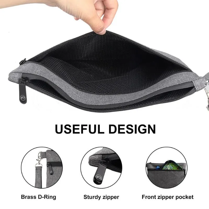 Smell Proof Bag Odorless Stash Storage Pouch With 5-Layer Activated Carbon Protection Deodorant For Tobacco Storage1237I