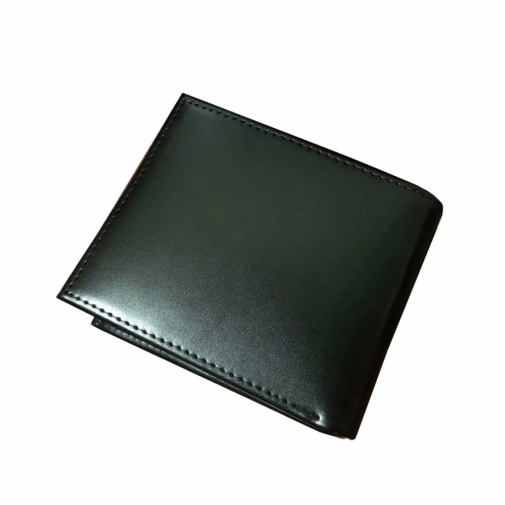 lederen herenbedrijf korte luxe portemonnee zwarte portemonnee kaarthouder cadeaubon kaarten houder klassieke mode wallets219q