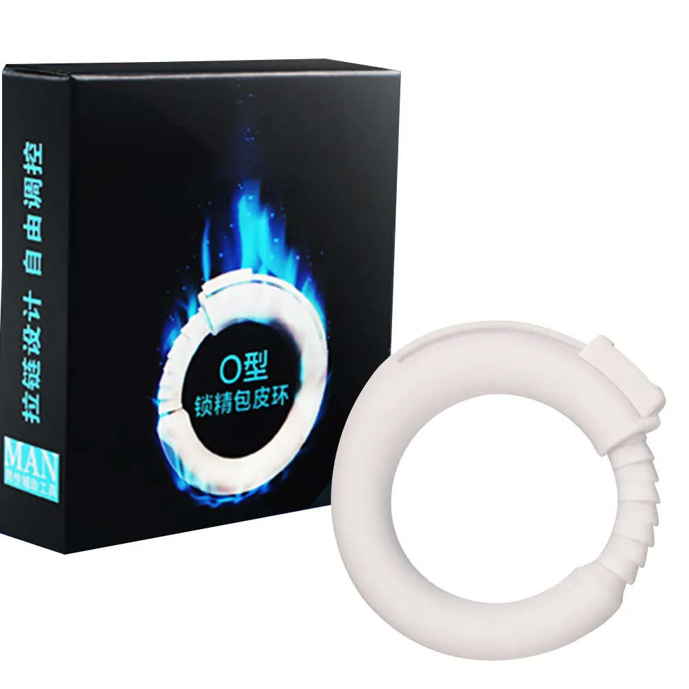 Massage Penis Rings Cock Ring Sex Shop Silicone Adult Sex Products White/Black Delay Ejaculation Sex Toys for Men Adjustable