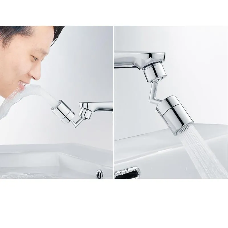 Bathroom Sink Faucets Tap Aerator 720°Rotation Faucet Adapter Universal Splash-Proof Swivel Water Saving Nozzle Kitchen323J