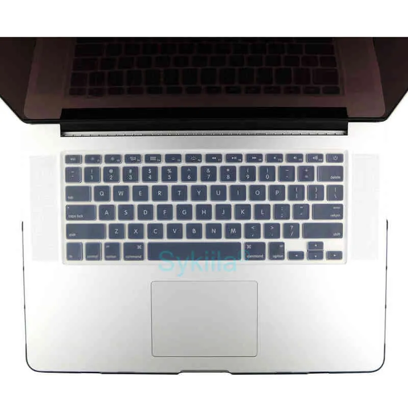 Tangentbordskåpa för MacBook Air 13 M1 11 PRO 13 14 M1 Max Pro 16 15 17 12 Touch Silicone Protector Case Skin A1466 A2141 2021 TPU W220315