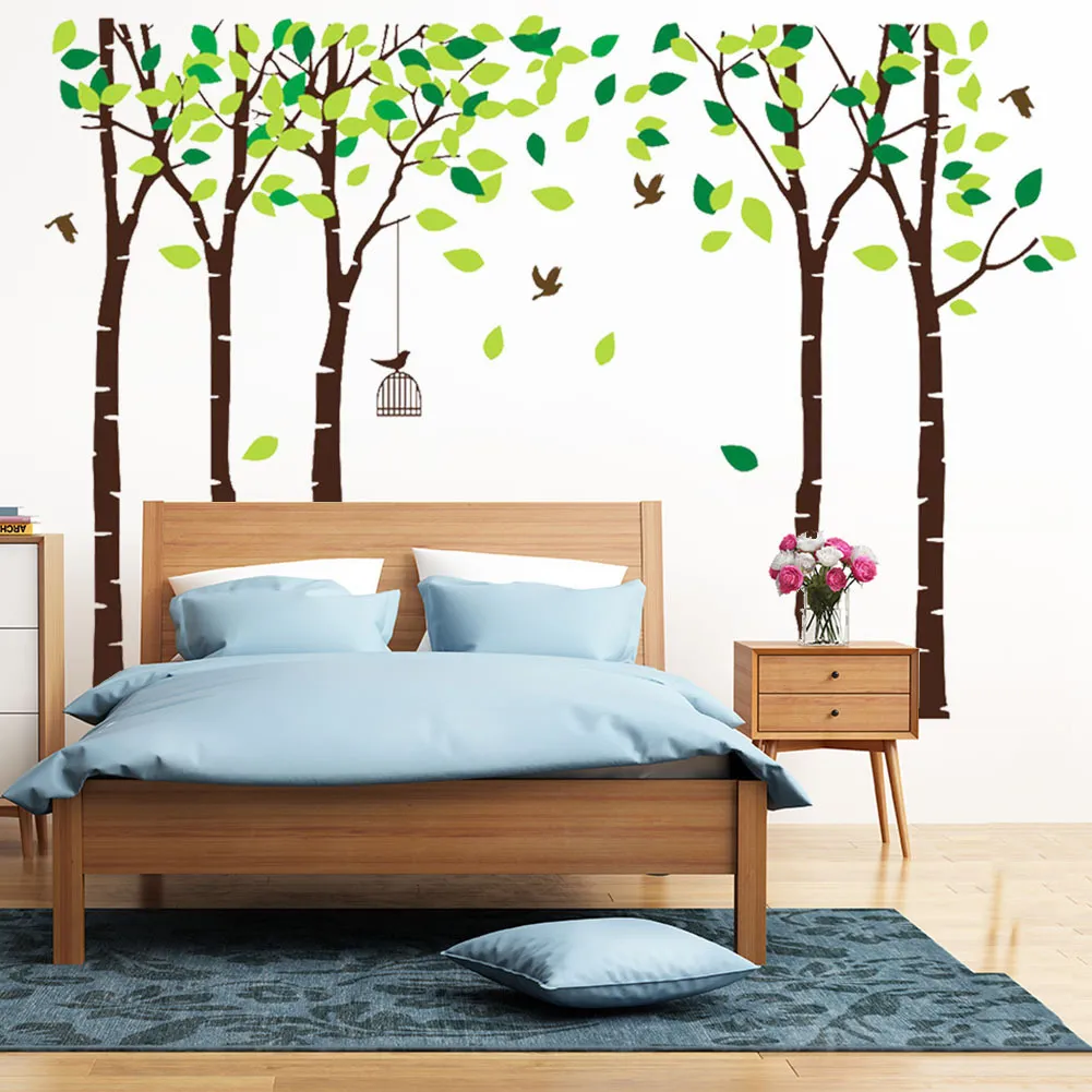 Наклейка на стены больших деревьев гостиная спальня диван Стена детская комната Большой обои фон стены декоративная T200421