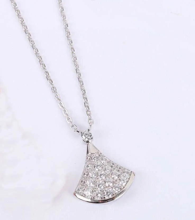 S925 silver pendant necklace with diamond for women wedding jewelry gift earring PS3663269U