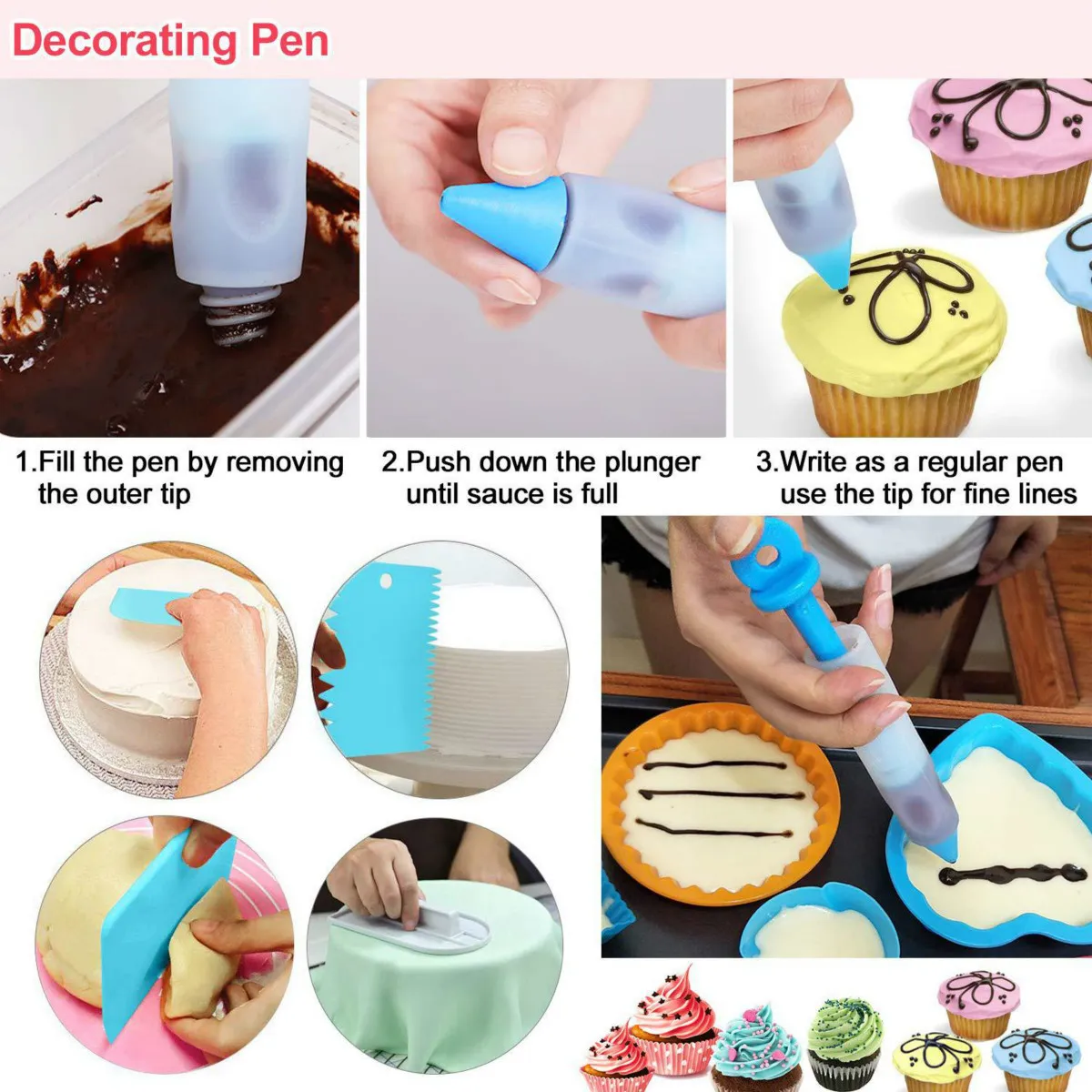 ICING PIPING TIPS SETING STOLAING BOX CAKE CAKE DECORATING Supplies Kit Icing Nozzles Pastry Piping Bags Smoother 2010237038938