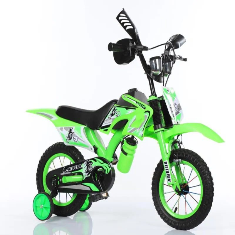 Nouvelle moto légère 12 pouces enfants vélo cool mode landau enfants cadeaux