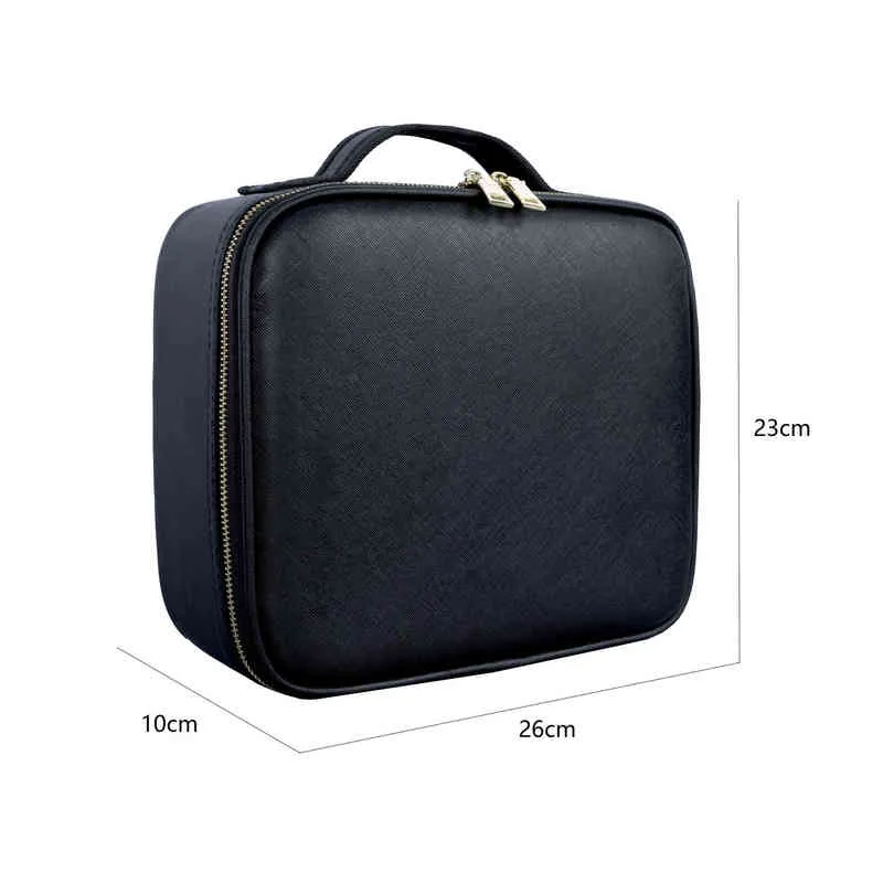 NXY Bags cosméticos Novos estojos de saco de maquiagem de viagem EVA Vanity Case com LED 3 luzes espelho 220118273b