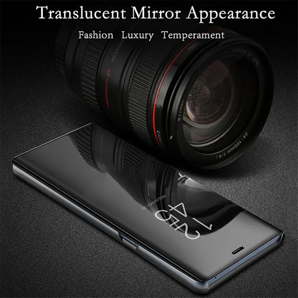 Flip Cass с кронштейном зеркала телефона, совместимый с моделями 6, 7, 8 плюс, SE 2, SE2, 11 Pro, X, XS MAX, XR, 2020