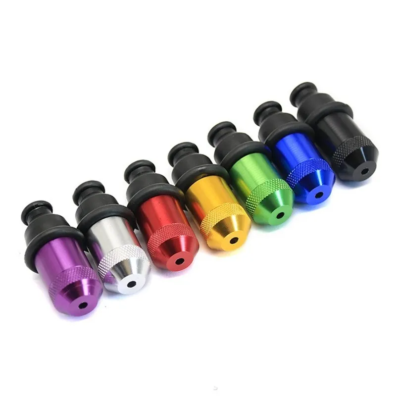 Mini tubi metallici adulti portatili Testa tonda Fatturato Capezzoli in gomma Snuff Bottle Set fumatori Parti multicolore 1 9cc J27358486