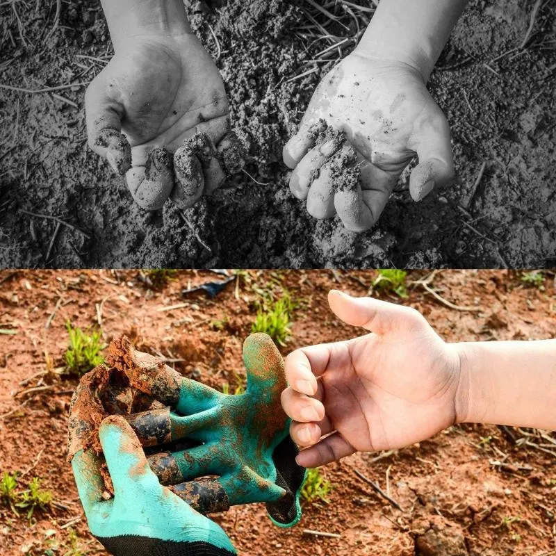 Rękawiczki ogrodnicze kopanie ogrodu Sadzenie 4 Abs Plastikowe akcesoria do ogrodu sprzedające nowe do kopania Sadzenia319a